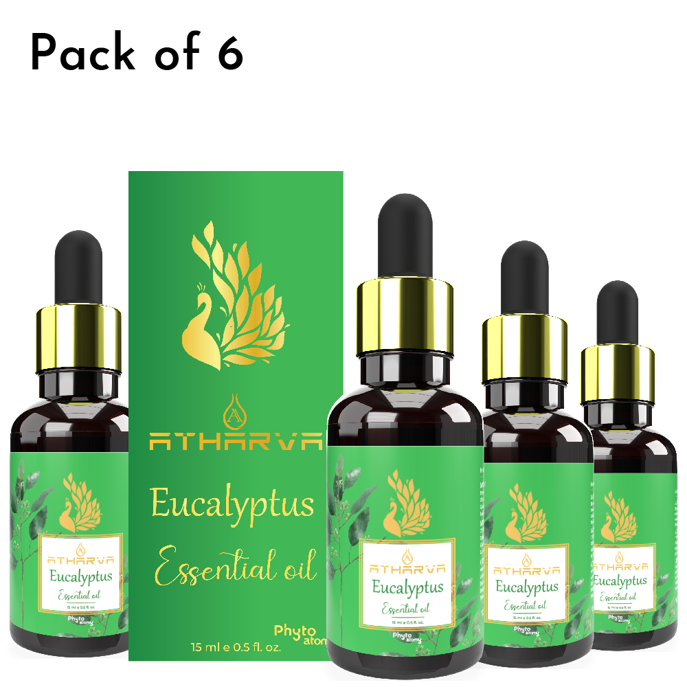 Atharva Eucalyptus Essential Oil (15ml) Pack Of 6